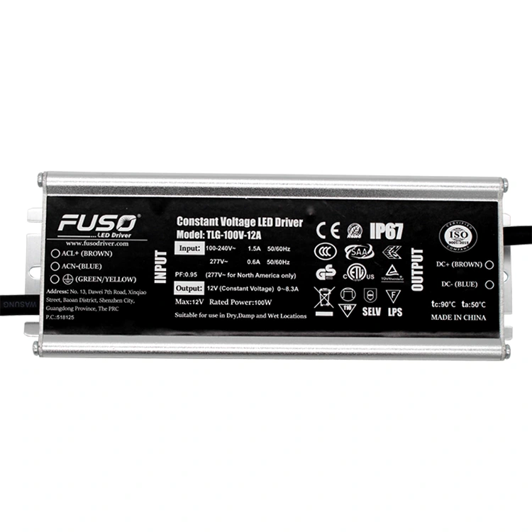 Driver Led Tegangan Konstan PF 12v 100w Tinggi