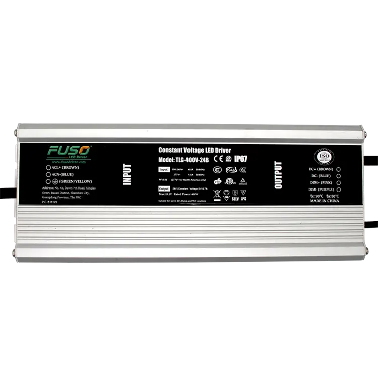 Driver Led Tegangan Konstan PF 24V 400w Tinggi